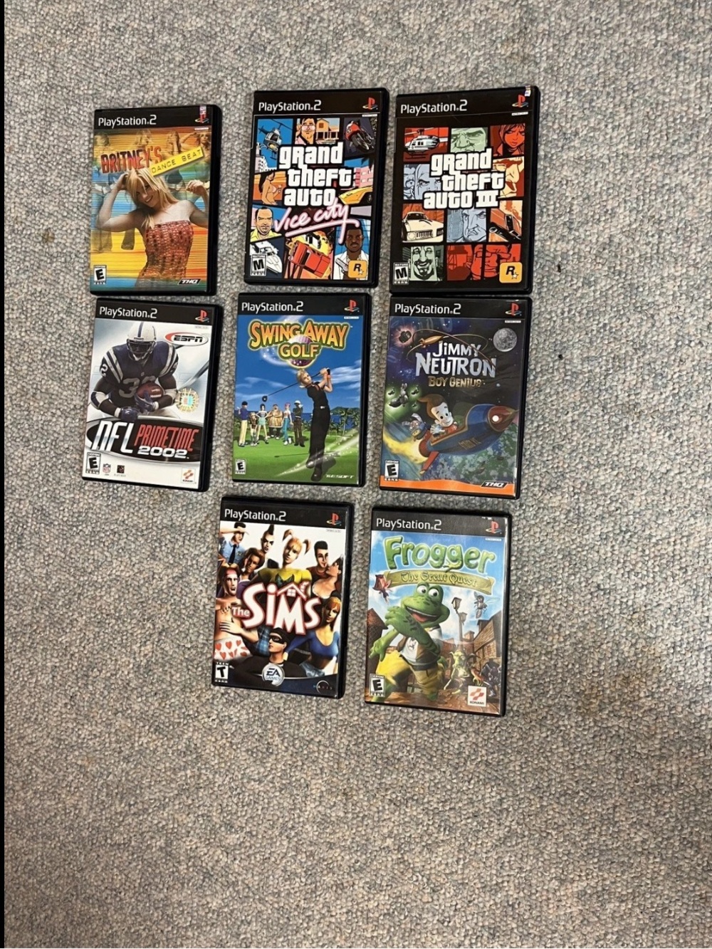 playstation 2 vintage games bundle lot - 8 games - variety of games
